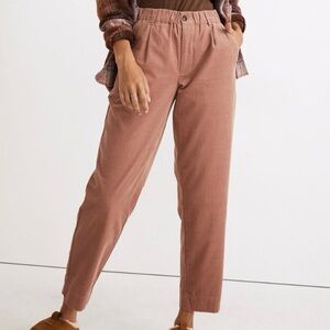 Madewell Curvy Corduroy Pull-On Mid-Rise Pants Size M